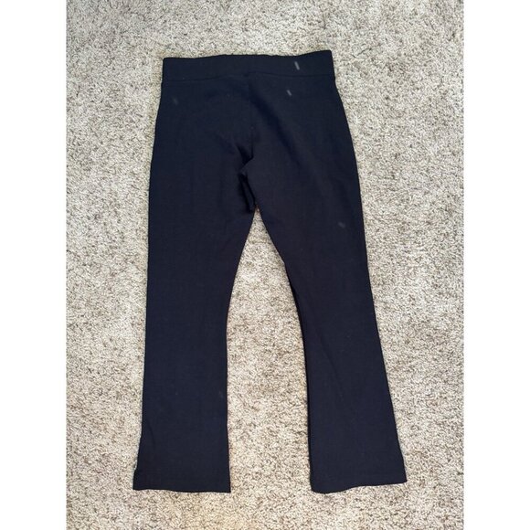 AMERICAN GIANT Black Flared Leggings Pants Pull On Ankle Yoga Casual Sz 4 28x24 - Picture 2 of 10
